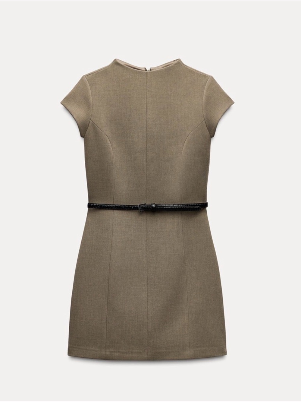ZARA Olive Green Mini Dress Size M – Never Worn - Picture 3 of 4